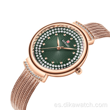 Recompensa reloj de pulsera de lujo dial de diamantes de imitación completo 4 colores 32 mm diámetro de dial cuarzo movimiento de japón chapado al vacío relojes de mujer